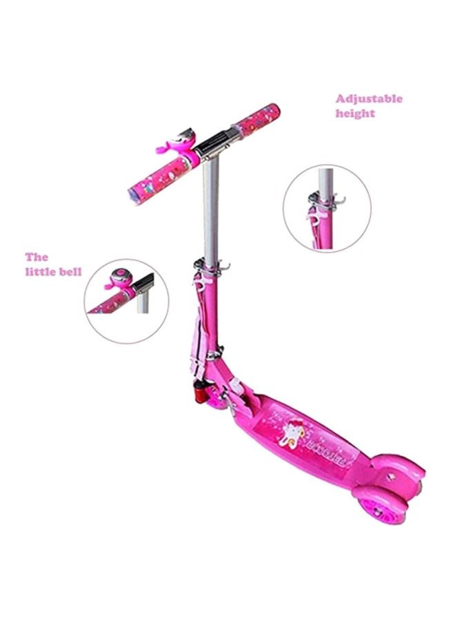 Cool Baby 3 Wheel Adjustable Folding Ride On Toy Pink 60x15x75cm - Image 2