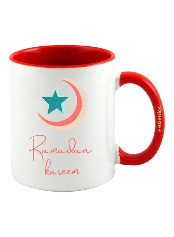 FBGenics Ramadan Kareem Coffee Mug Red/White - Image 1