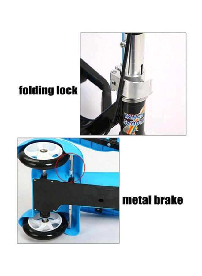 Cool Baby Folding Portable Two Pedal Scooter Blue 70x35x70cm - Image 3