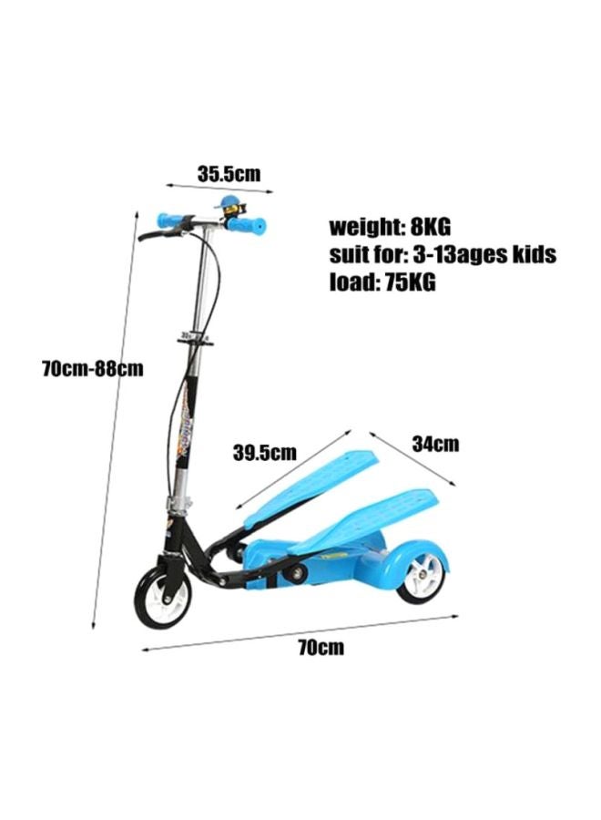 Cool Baby Folding Portable Two Pedal Scooter Blue 70x35x70cm - Image 4