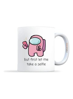 Among Us Selfie Printed Coffee Mug White/Pink/Black - v1613658802/N44605072A_1