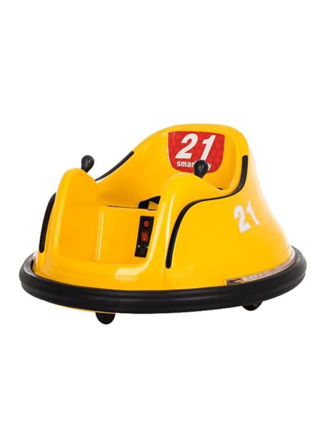 بيوينتي سكوتر درفت كهربائي بمصدات مثل السيارة وعجلات متحركة ومزود بمصابيح LED أصفر - Image 1