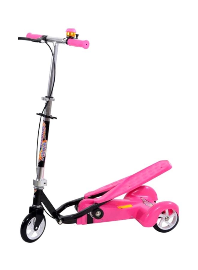 Beauenty Smart Dual-Pedal 3 Wheel Scooter Pink 66.4x13.6x32.4cm