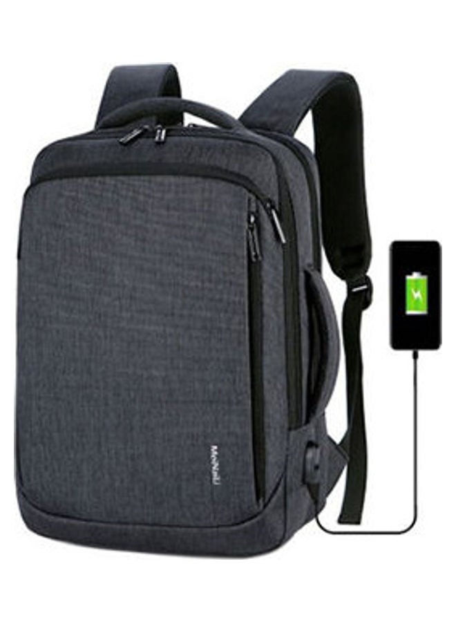 MEINAILI Laptop Backpack With Usb Charging Port - 15.6-Inch - Black Black  - Image 1