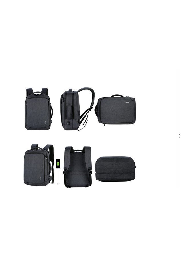 MEINAILI Laptop Backpack With Usb Charging Port - 15.6-Inch - Black Black  - Image 2