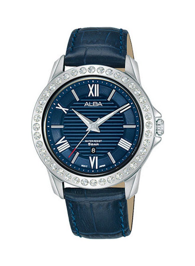 Alba - Women's Watch Band 50M Water Resistant Leather Analog Ah7V79X1 - Image 1