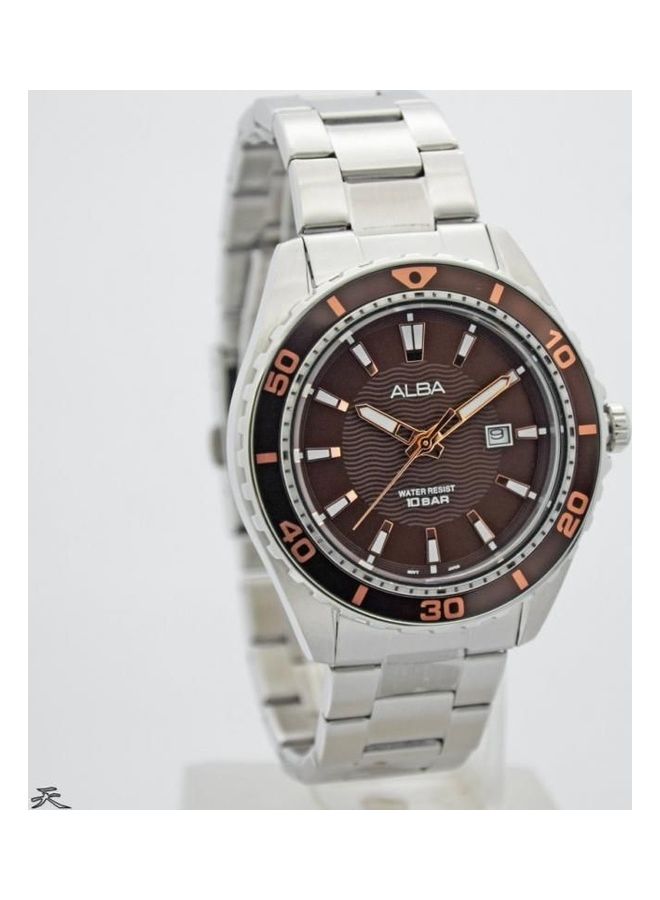 Alba Men's Watch Band 100M Water Resistant Stainless Steel Analog Ag8L23X1 - Image 2