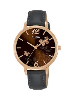 Alba Women's Watch Band Water Resistant Leather Analog Ah8780X1 