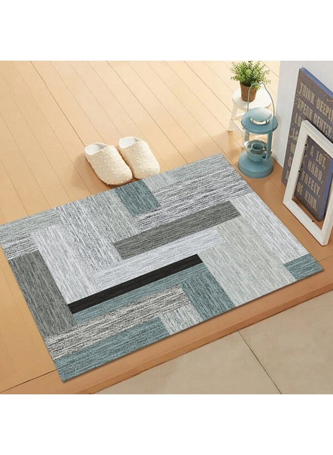 1-Piece Anti-Slip Geometric Pattern Carpet Multicolour 40 x 60cm  - Image 2