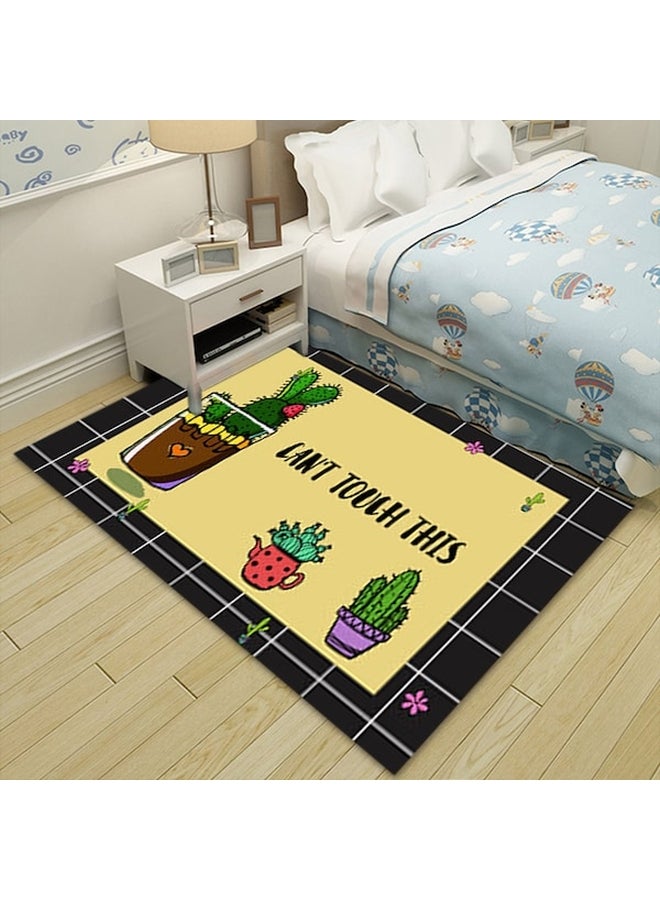 1-Piece Patchwork Anti-Slip Delicate Carpet Multicolour 40 x 60cm - Image 4