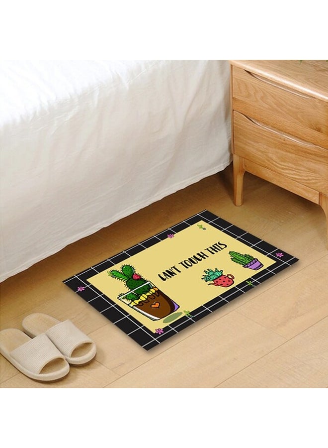 1-Piece Patchwork Anti-Slip Delicate Carpet Multicolour 40 x 60cm - Image 5