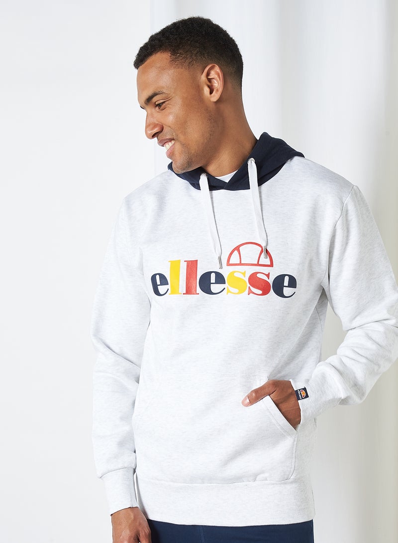 Ellesse - Piloma OH Hoodie White Marl - Image 1