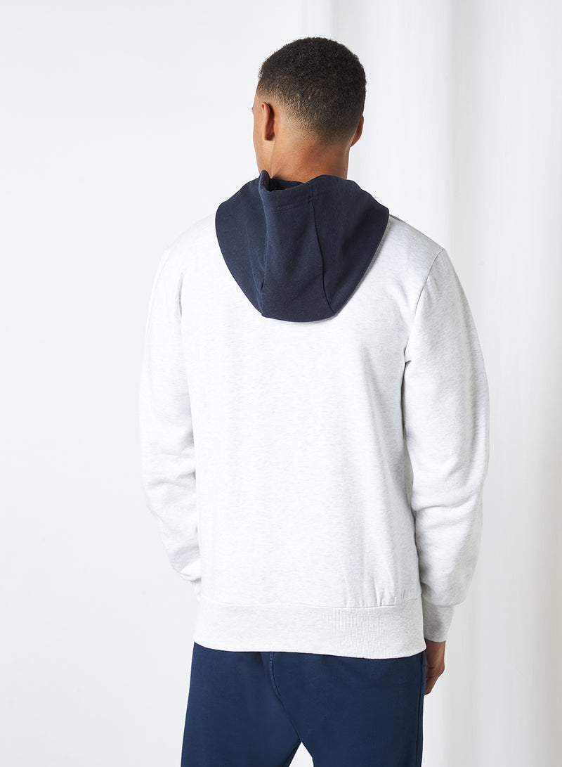 Ellesse - Piloma OH Hoodie White Marl - Image 1