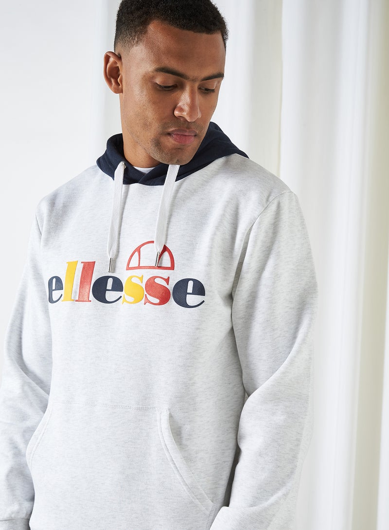 Ellesse - Piloma OH Hoodie White Marl - Image 1