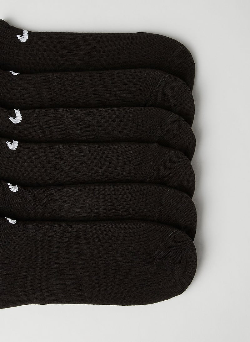 Nike Unisex Everyday Lightweight No Show Socks (Pack of 6) Black - Image 3