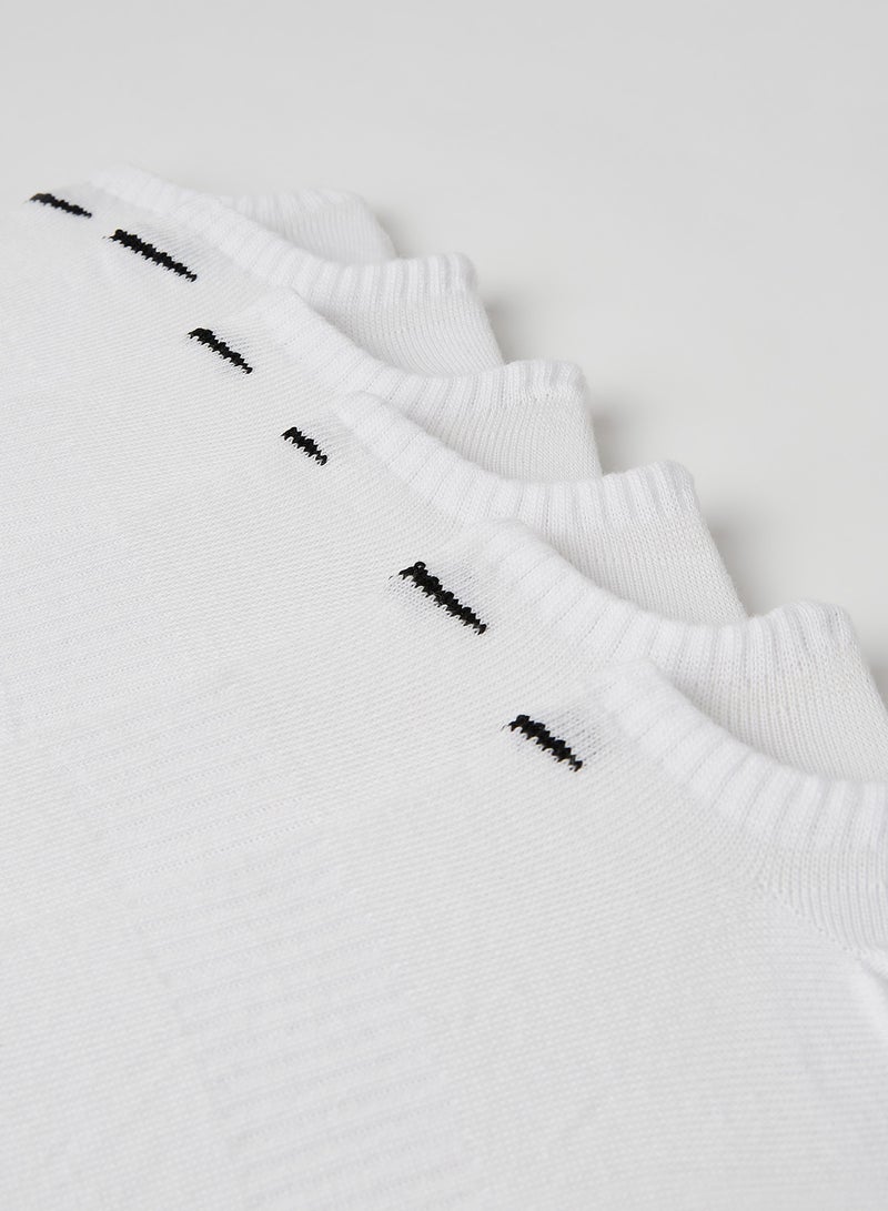 Nike Everyday Lightweight No Show Socks (Pack of 6) White - Image 2