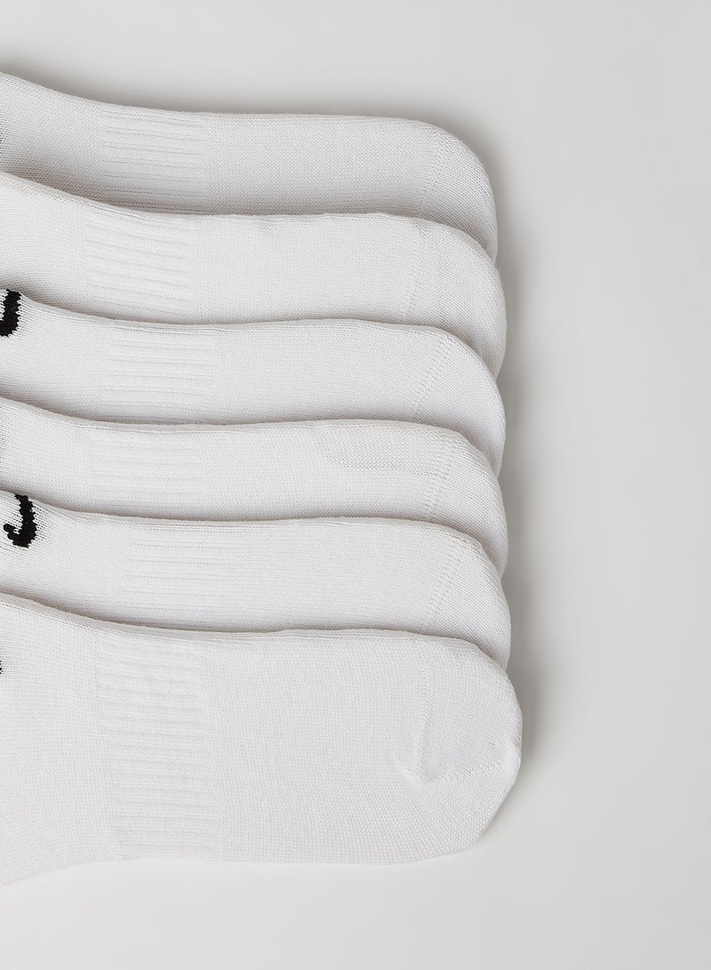 Nike Everyday Lightweight No Show Socks (Pack of 6) White - Image 3