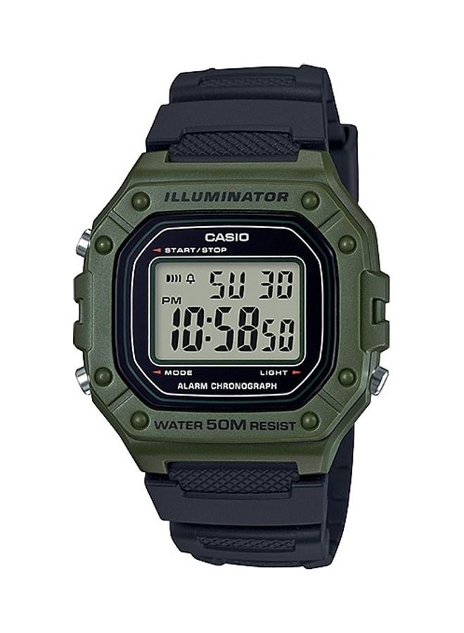 CASIO Men's Casio Water Resistant Digital Watch W-218H-3AVDF  - Image 1