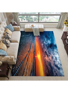 Rug Rectangle Moisture Proof Colourful Carpet Multicolour 40 x 60cm