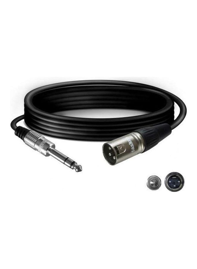 tasker XLR Male 3 Pin To 1 Jack Stereo Cable