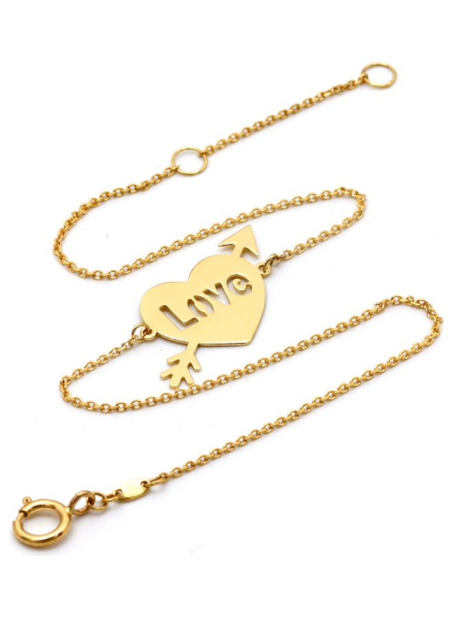 Gold Zone 18 Karat Real Gold Love Bracelet - Image 2