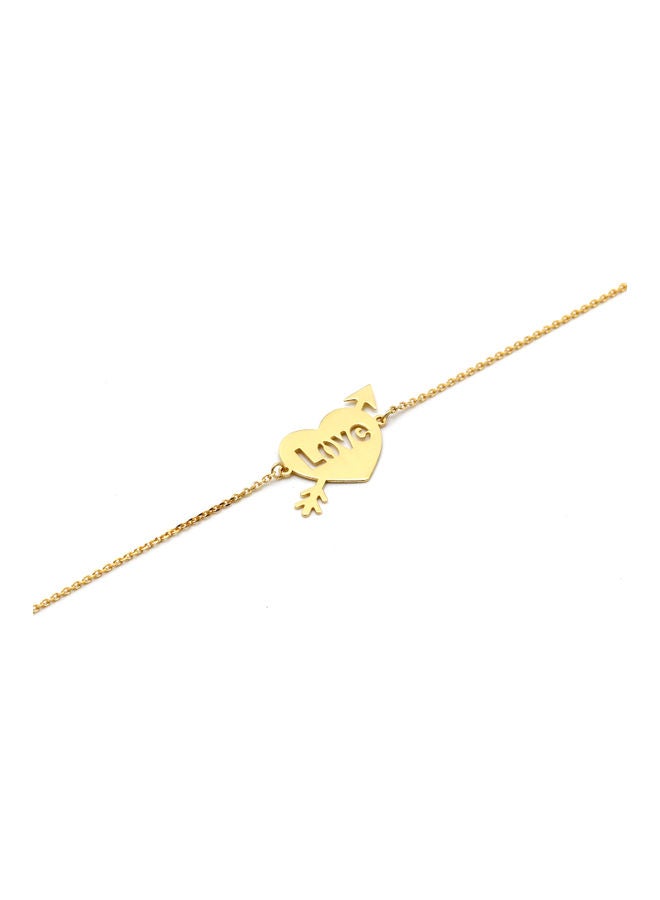 Gold Zone 18 Karat Real Gold Love Bracelet - Image 3