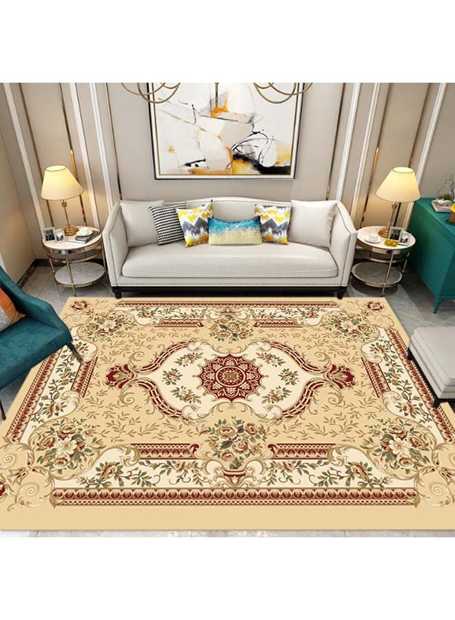 Anti-Slip European Pattern Rug Biege/Brown/Green 80x120cm
