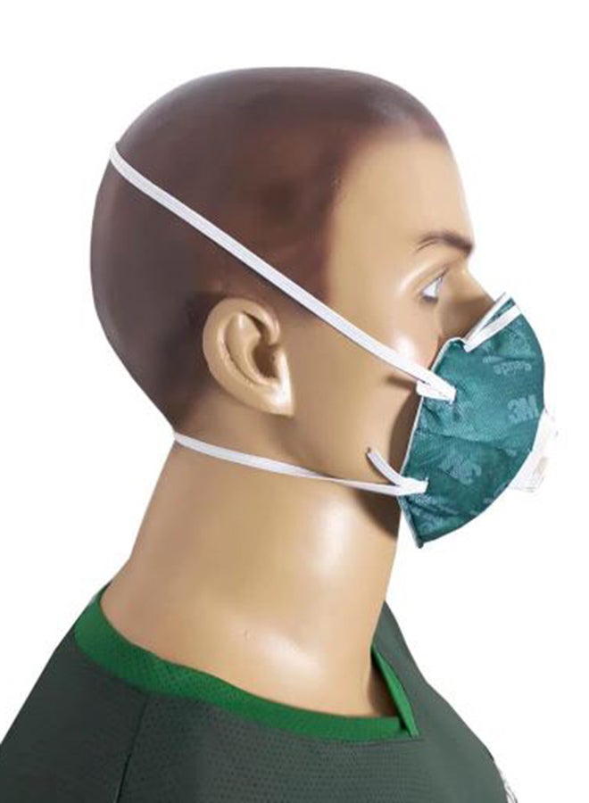 3M - 8822 Disposable FFP2 Face Mask With Cool Flow Valve Green - Image 1