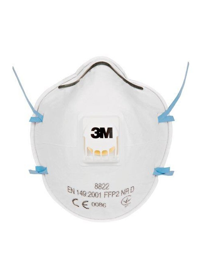 3M - 8822 Disposable FFP2 Face Mask With Cool Flow Valve White - Image 1