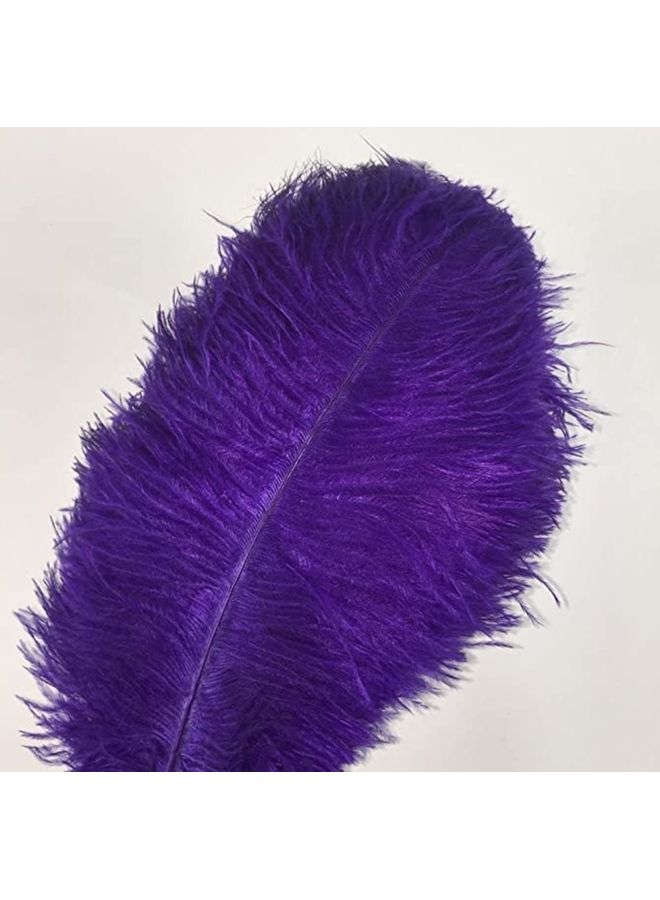 Ostrich Feather Dark Purple 50cm - Image 2