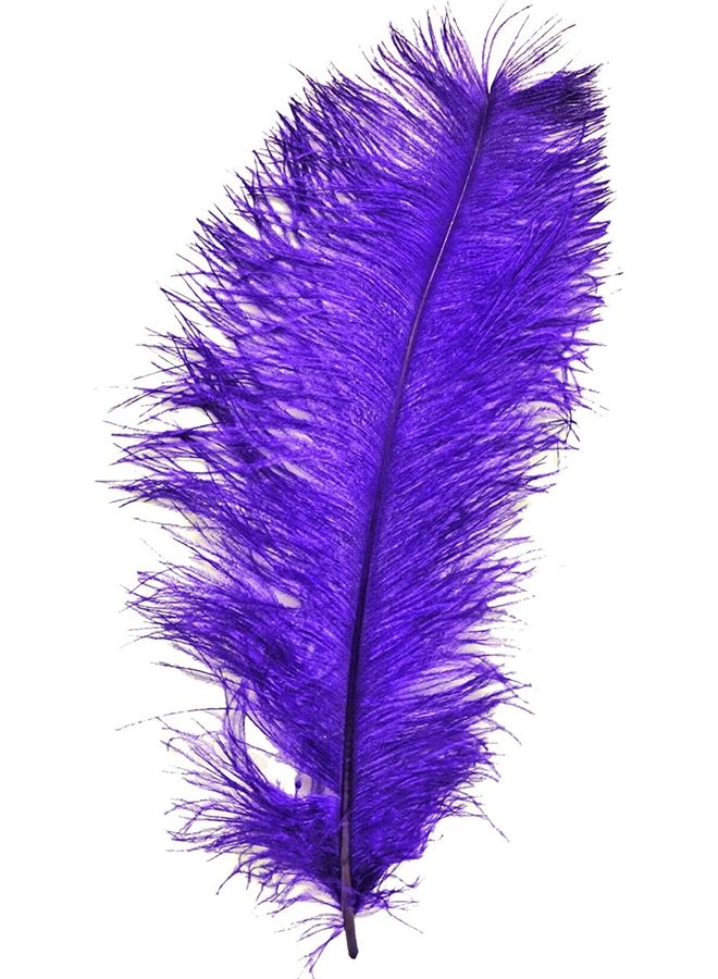 Ostrich Feather Dark Purple 50cm - Image 3