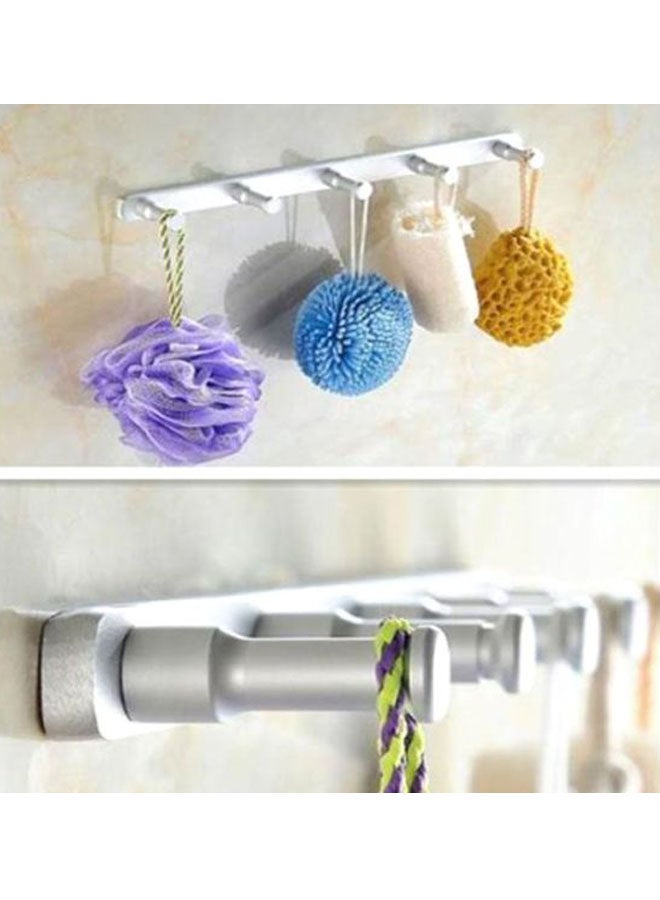 Wall Mounted Towel Hooks Silver - Image 2