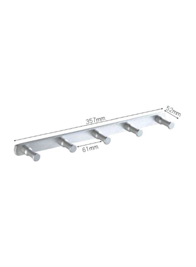 Wall Mounted Towel Hooks Silver - Image 3