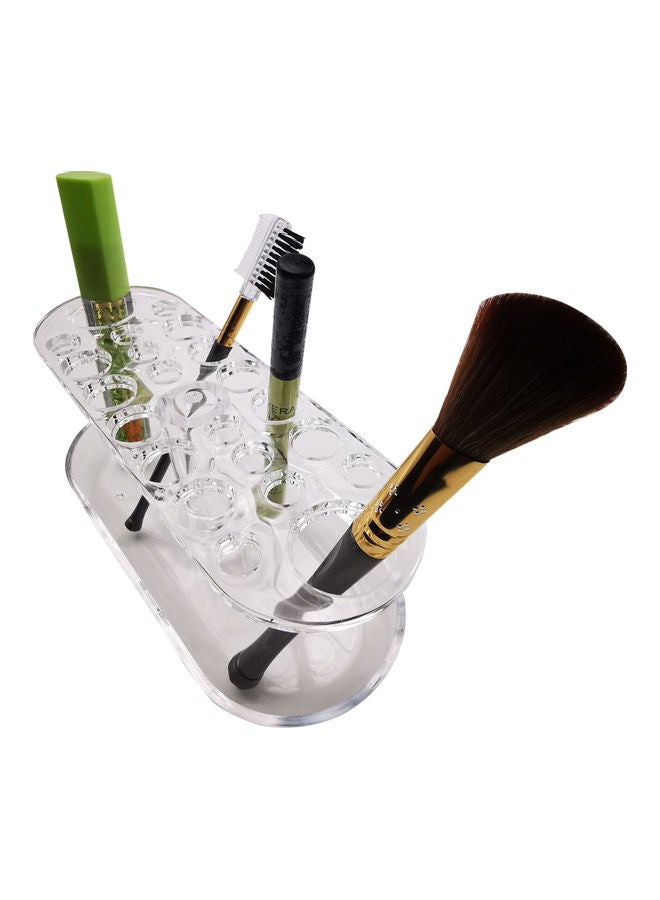 Generic - Acrylic Beautiful Design Makeup Brush Holder Stand - Image 1