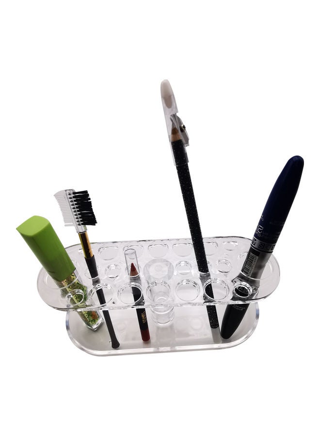 Generic - Acrylic Beautiful Design Makeup Brush Holder Stand - Image 1