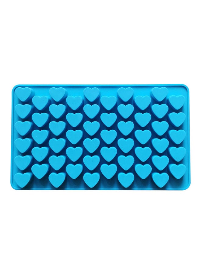 Heart Shape Silicone Mold Blue 18.5 x 11cm - Image 1