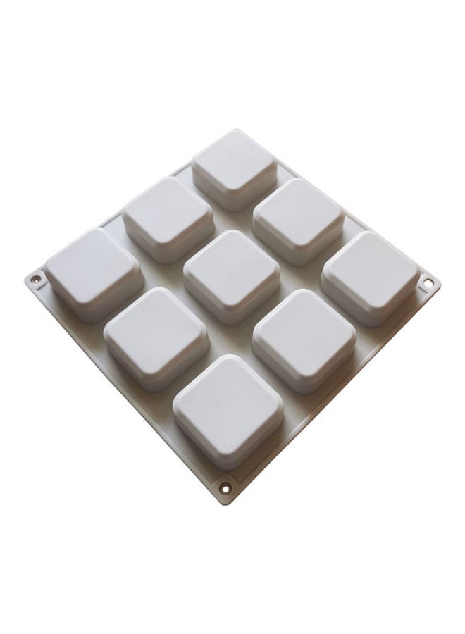 قالب سيليكوني لعمل كيك مربع الشكل رمادي 23 x 23سم - Image 3