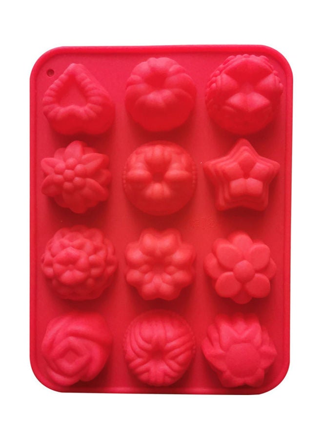Silicone Chocolate Mould Red 21 x 16cm - Image 1