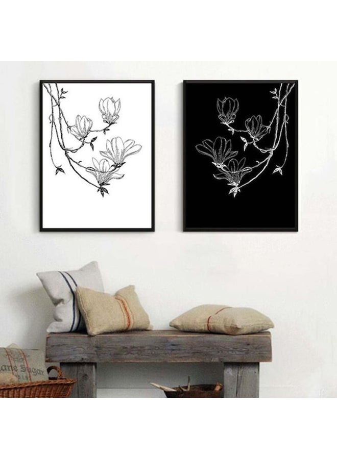 Not Framed Botany Flower Tree Arts Decoration Painting Black 60x90cm  - Image 2