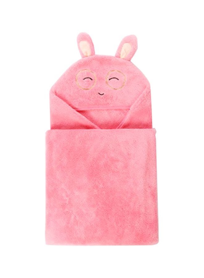 Animal Pattern Bath Towel Pink 120x120cm - Image 1
