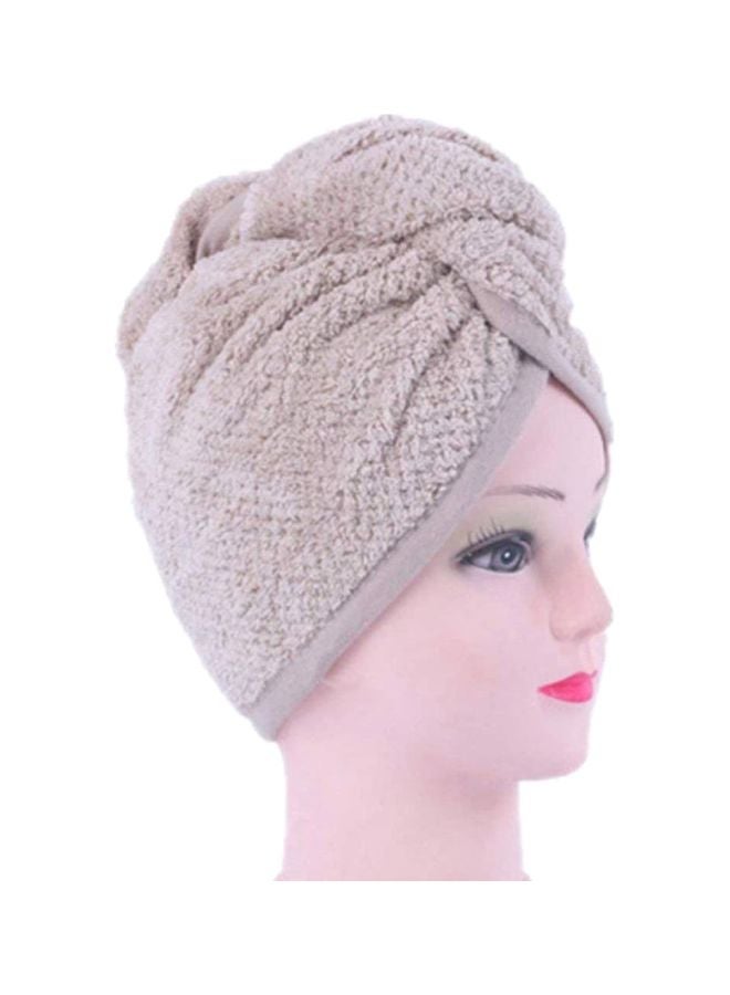 منشفة استحمام فائقة الامتصاص كاكي 24x20سم - Image 1