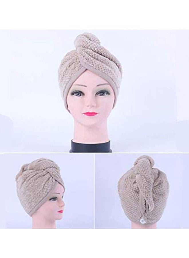 منشفة استحمام فائقة الامتصاص كاكي 24x20سم - Image 2