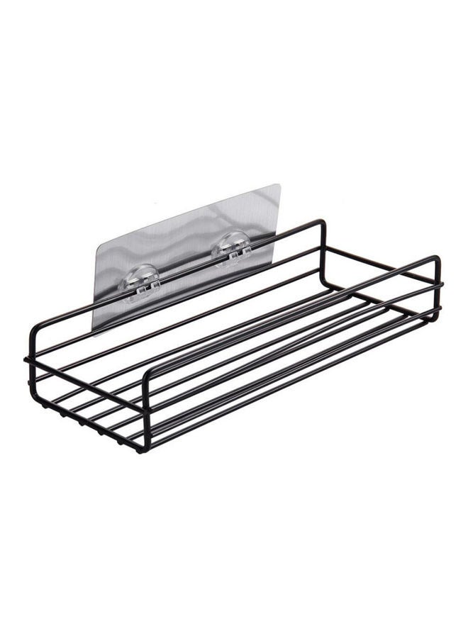 Wall Mounted Bathroom and Kitchen Corner Shelf Black 27.5 x 11 x 5.5cm - v1613739173/N44627861A_1