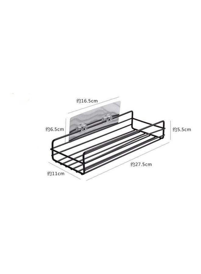 Wall Mounted Bathroom and Kitchen Corner Shelf Black 27.5 x 11 x 5.5cm - v1613739173/N44627861A_4