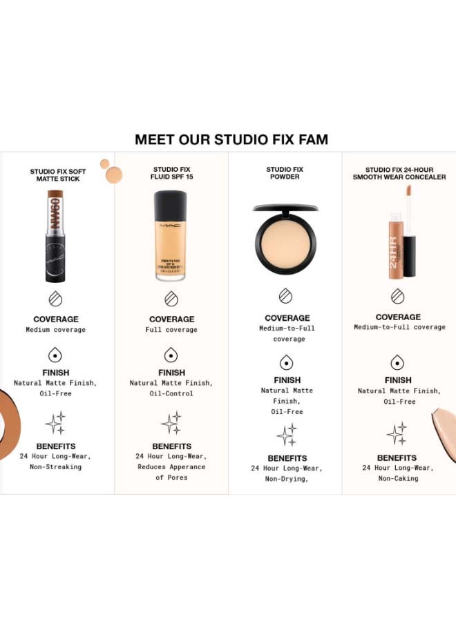 ماك كريم أساس أستوديو فكس السائل بعامل وقاية من الشمس 15 درجة NC38 - Image 5