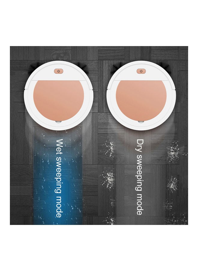 Mini Intelligent Robot Vacuum Dry Wet Sweeper White/Pink - Image 3