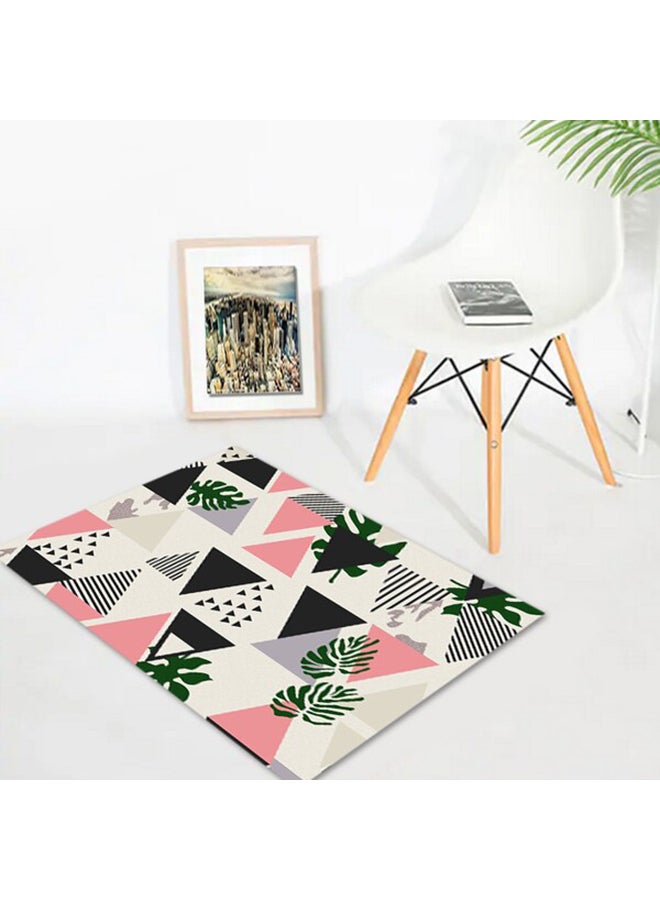Geometric Pattern Floor Mat Multicolour 50x80cm