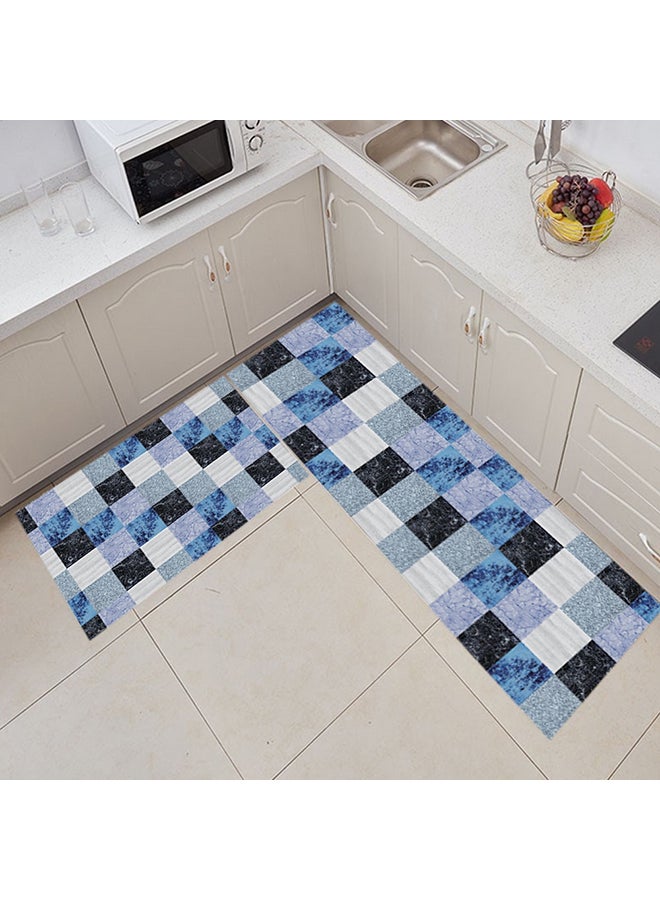 Kitchen Rectangle Print Anti-Skidding Rug Multicolour 50x160cm