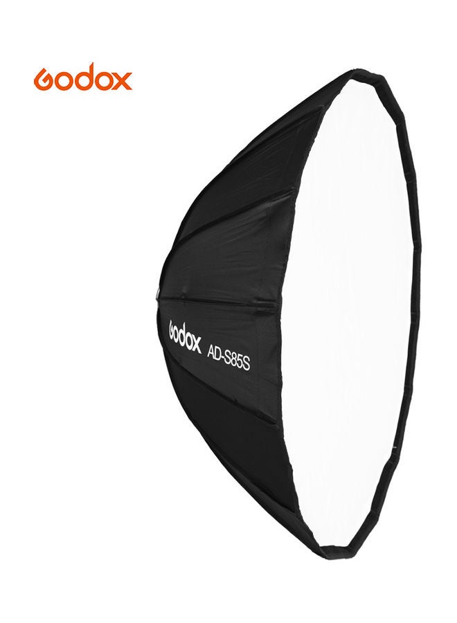 Godox AD-S85S Portable Deep Parabolic Softbox Umbrella Black  - Image 1