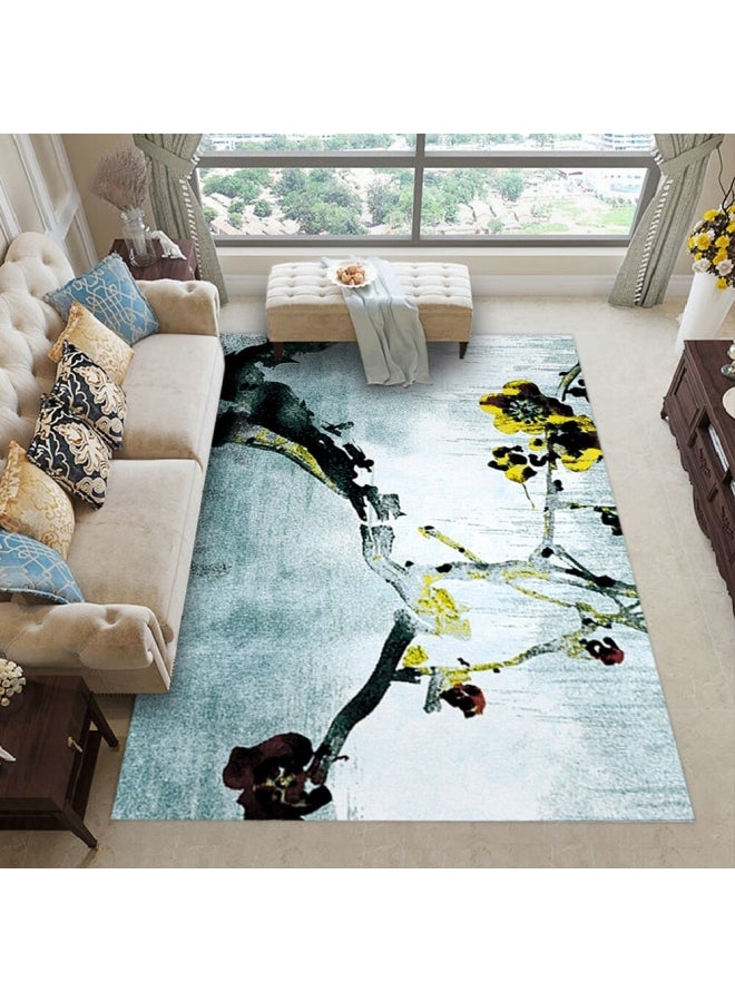 Rug Classical Contracted Pattern Non-skid Carpet Multicolour - Image 1